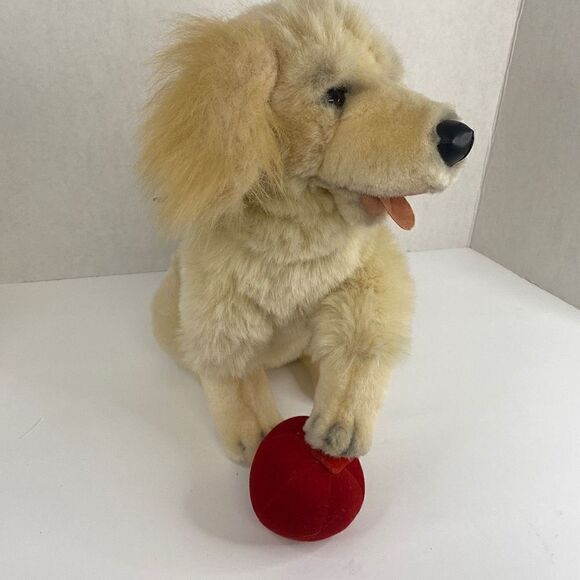 Vtg Chase The Ball Playing Dog 2000 Stuffed Animal Planet Plush Golden Retriever - Picture 2 of 16